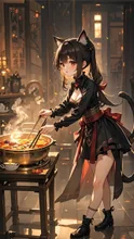 猫鍋!