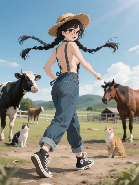 「穂蔵 灯子(ほのぐら とうこ)」の牧場撮影