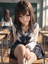 立ち姿 vs 座り姿·崩したほうが好き の投稿作品