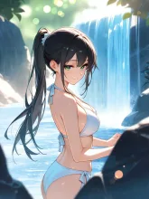 滝で納涼3