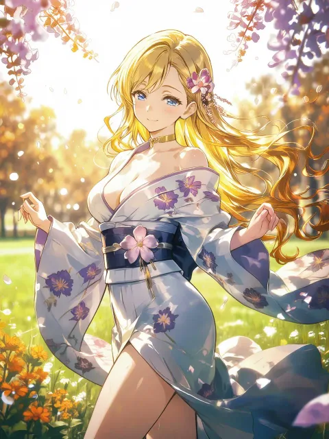 This depicts the moment when - 単衣の肩