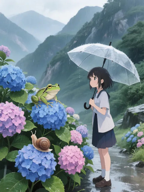 雨の日の出会い