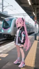 未来の電車に乗って未来へ🚃