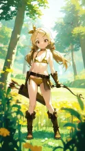 異世界に狩人として召喚された黄色LV1 — 召喚イラストのAIイラスト|SUPPART