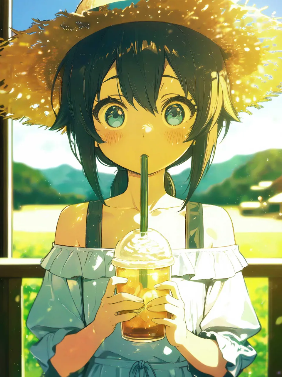 いっしょに飲むぅ？ — しゅうＴさんのAIイラスト