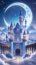 月夜に輝く