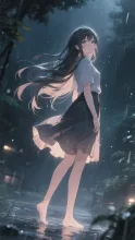 終わらない雨の中で·今宵チャレンジ の投稿作品