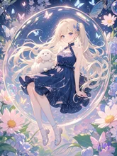 シャボン玉クッション
