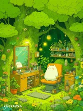 【森の中の美容室】プロンプトあります🙌🏻💓