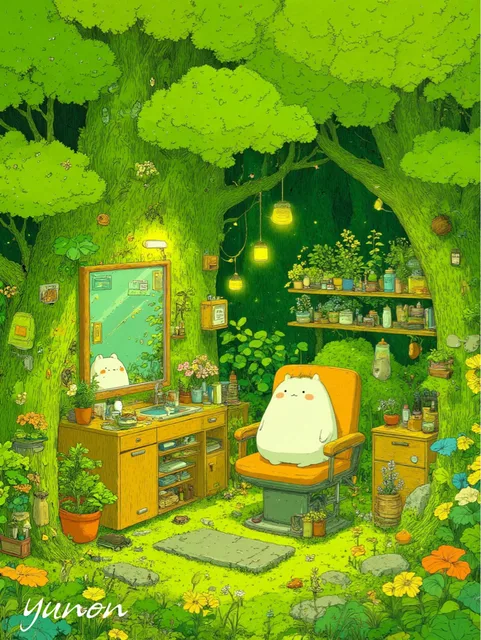 【森の中の美容室】プロンプトあります🙌🏻💓