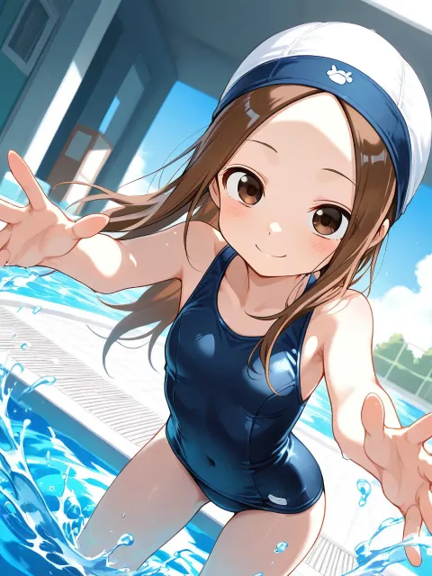 プール開放日の高◯さん