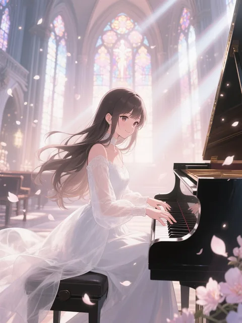 beautiful young female pianist - ピアニスト♫