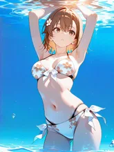 御坂美琴ちゃんの初夏サマーバケーション — 香風さんのAIイラスト