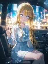 夜のドライブ·ネオン滲む助手席へ の投稿作品