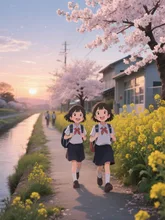 春の帰り道②