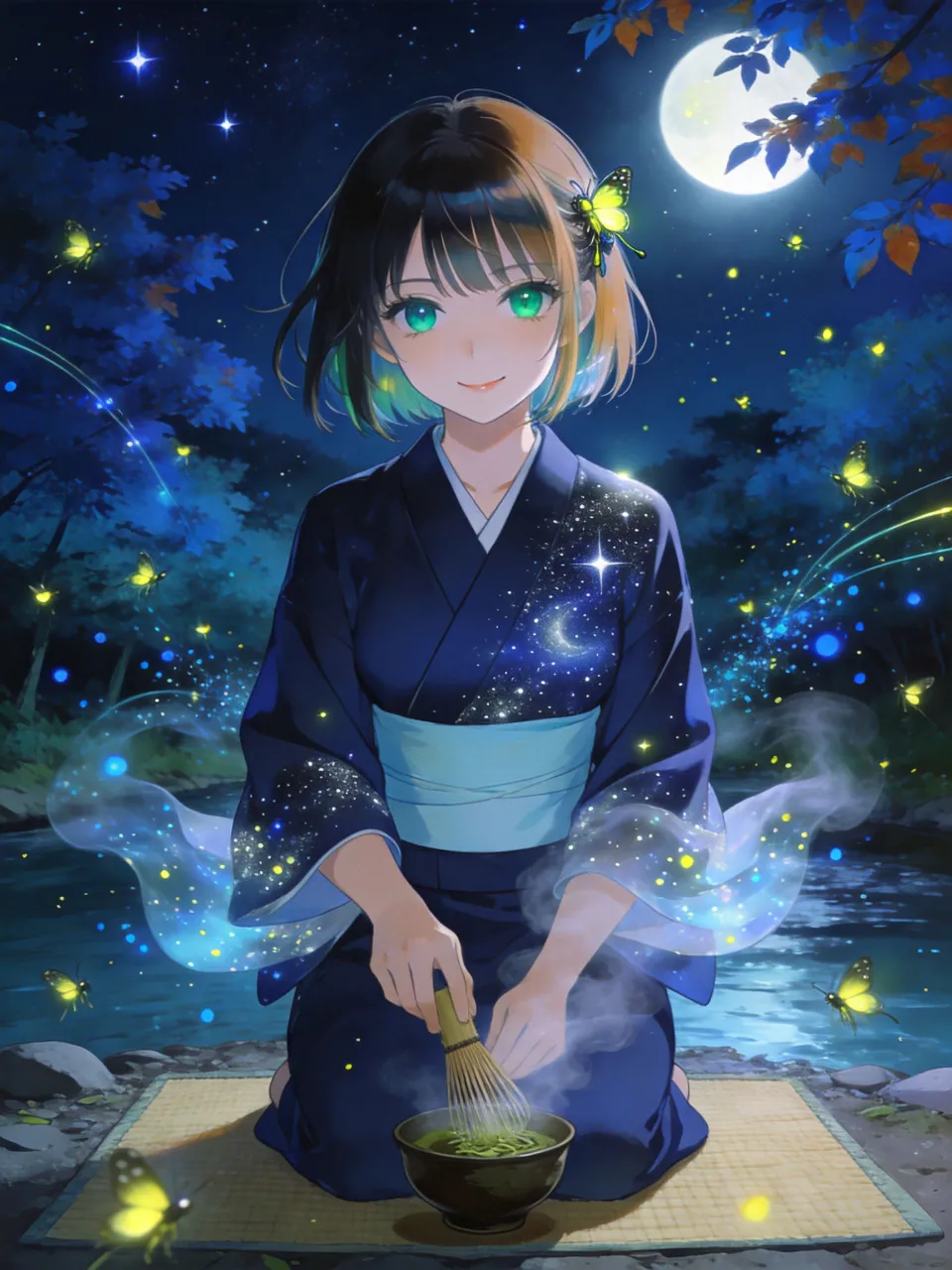 茶の湯の稚奈。