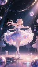 ドレスの裾が揺れる舞踏会