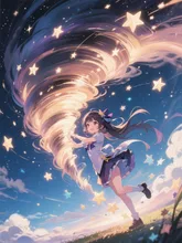 星も巻き込む巨大竜巻🌪️⭐