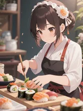 寿司を握るって書いても握ってくれない — メルトダウンさんのAIイラスト