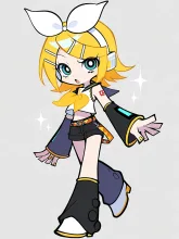 ちびキャラ風カートゥーン 鏡音リン