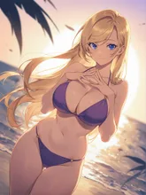 黄昏のツヤ髪