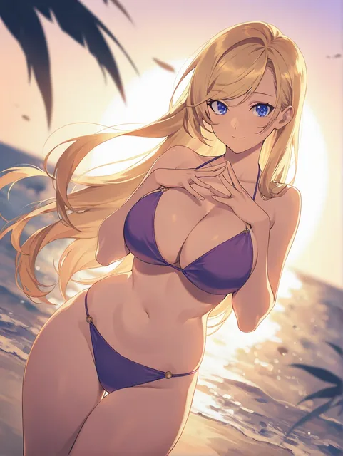 黄昏のツヤ髪