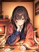 こたつと暖炉で寒くない！！