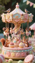 お菓子のメリーゴーランド