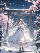 夢桜ノ白 — 唖莉華さんのAIイラスト