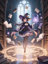 図書館の魔法使い — 魔法陣イラストのAIイラスト|SUPPART