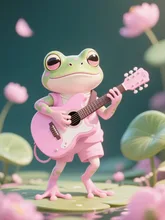 画像生成チャレンジ·ギター弾き の投稿作品