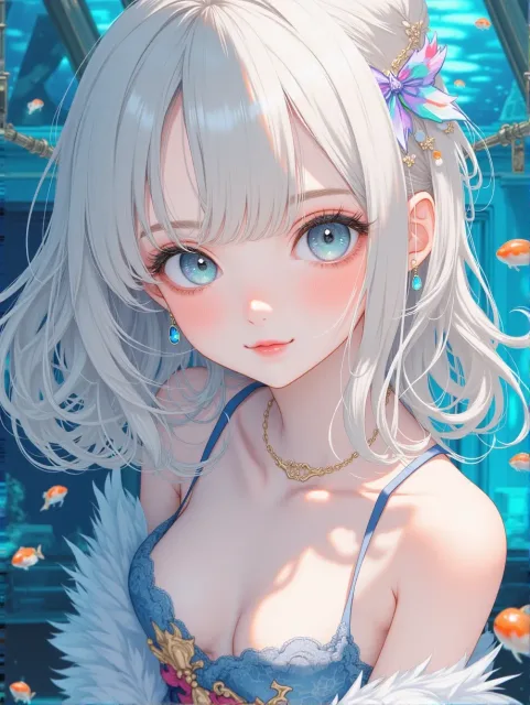 cowboy shot:1.2)、1girl - 竜宮城の乙姫