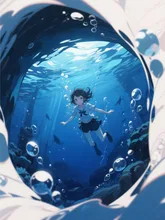 画像生成チャレンジ·潜ってみた の投稿作品
