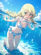 私カナヅチなのよ — 水中イラストのAIイラスト|SUPPART