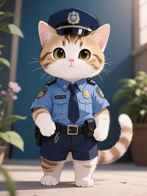 街の平和を守るにゃ(`・∀・´)ネコさん