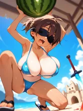 知恵「目隠しして割ればいいんだね?!」