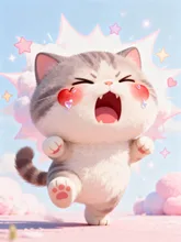 怒ったにゃん