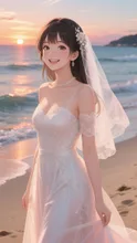 夕陽に染められて