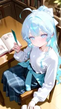 本と栞と水色ちゃん