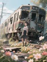 廃墟に咲く花3