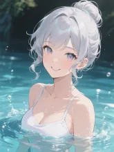 あなたも泳がない？気持ちいいわよ♪😊