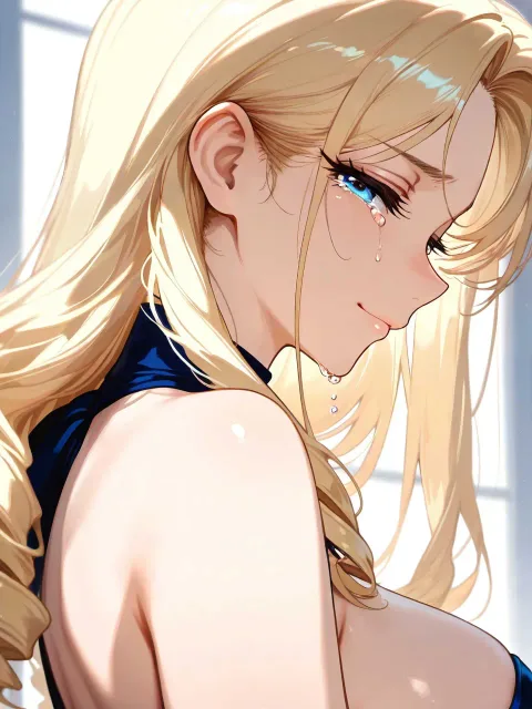 1woman、adult、mature woman - 濡れた目