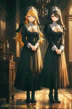 巫女 vs シスター·和か洋か の投稿作品