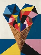 Abstract Ice Cream