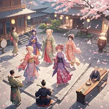 春の舞 — 令姉〈Reishi〉さんのAIイラスト