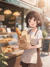 朝焼けのパン屋さん