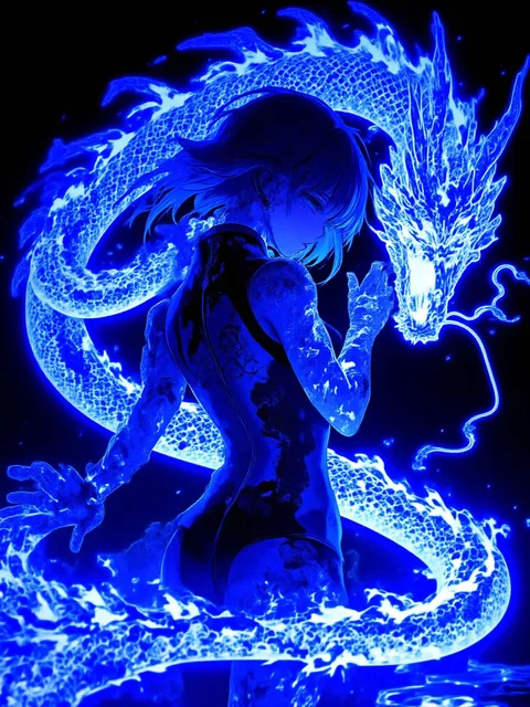 ドラゴンと共に生きる少女