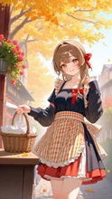 秋の新メニューのチラシ配り❣️