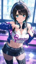 クラブの夜のDJ·ネオン輝くDJブース の投稿作品