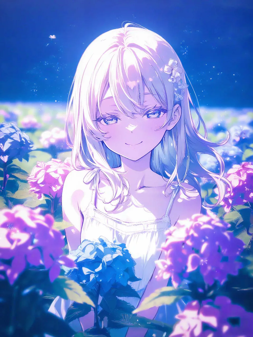 紫陽花の微笑み — ひーたろーさんのAIイラスト